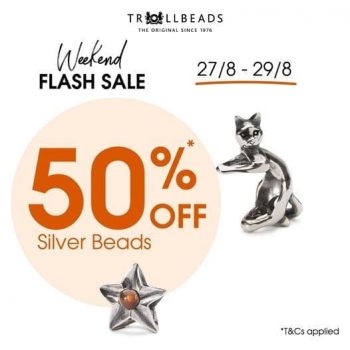 Trollbeads-Weekend-Flash-Sale--350x350 27-29 Aug 2021: Trollbeads Weekend Flash Sale