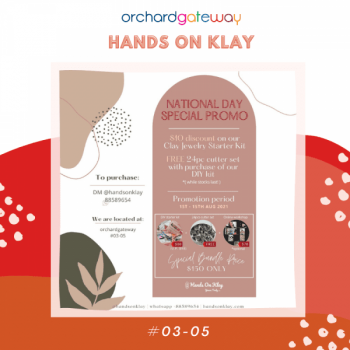orchardgateway-National-Day-Special-Promtion-350x350 5-15 Aug 2021: Handsonklay National Day Special Promtion at Orchardgateway