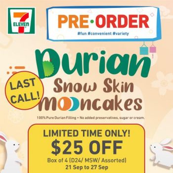 7-Eleven-Durian-Snowskin-Mooncake-Promotion-350x350 21-27 Sep 2021: 7-Eleven Durian Snowskin Mooncake Promotion