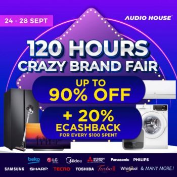 Audio-House-120-Hours-Crazy-Brand-Fair-Sale-350x350 24-28 Sep 2021: Audio House 120 Hours Crazy Brand Fair Sale