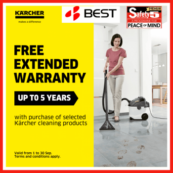 BEST-Denki-Free-Extended-Warranty-Promotion-350x350 6-30 Sep 2021: BEST Denki Kärcher Cleaning Products Promotion