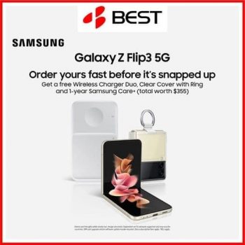 BEST-Denki-Galaxy-Z-Flip3-5G-Promotion-350x350 10 Sep 2021 Onward: BEST Denki Samsung Galaxy Z Flip3 5G Promotion