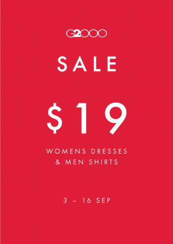 BHG-Womens-Dresses-Mens-Shirts-Sale-350x494 3-16 Sep 2021: G2000 Women's Dresses & Mens Shirts Sale at BHG Jurong
