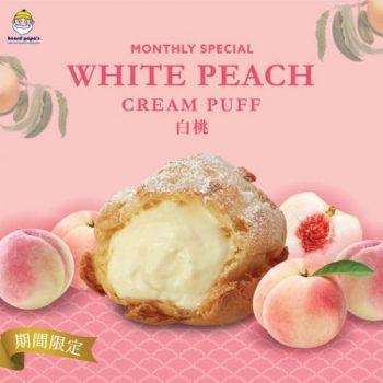 Beard-Papa-White-Peach-Cream-Puff-Promotion-350x350 18 Sep 2021 Onward: Beard Papa White Peach Cream Puff Promotion