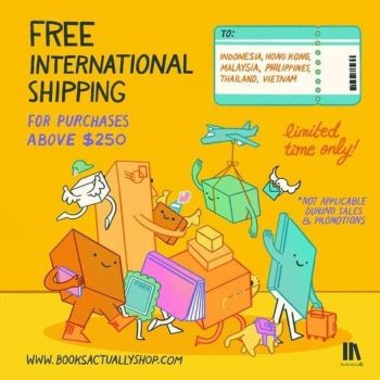 BooksActually-Free-International-Shipping-Promotion-350x350 2 Sep 2021 Onward: BooksActually Free International Shipping Promotion