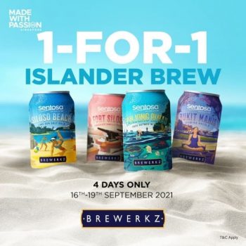 Brewerkz-1-For-1-Islander-Brew-Promotion-350x350 16-19 Sep 2021: Brewerkz 1 For 1 Islander Brew Sale
