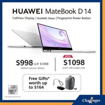 Challenger-HUAWEI-MateBook-D-14-with-Intel-UHD-Graphics-620-Promotion-350x350 11 Sep 2021 Onward: Challenger HUAWEI MateBook D 14 with Intel UHD Graphics 620 Promotion