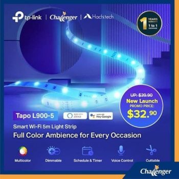 Challenger-TP-Link-Tapo-L900-5-Smart-Wi-Fi-Light-Strip-Promotion-350x350 6 Sep 2021 Onward: Challenger TP-Link Tapo L900-5 Smart Wi-Fi Light Strip Promotion