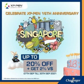 Challenger-XP-Pens-16th-Anniversary-Promotion-350x350 7-30 Sep 2021: Challenger XP-Pen's 16th Anniversary Promotion