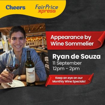 Cheers-Wine-Promotion-350x350 11-12 Sep 2021: Cheers Wine Sommelier Ryan and Monthly Wine Special Promotion at FairPrice Xpress at Tanglin Post Office