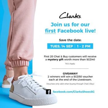 Clarks-Shoes-Exclusive-Deals-350x350 14 Sep 2021: Clarks Shoes Facebook live and Exclusive Deals