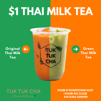Downtown-East-Thai-Milk-Tea-Deal--350x350 16-30 Sep 2021: Tuk Tuk Cha Thai Milk Tea Deal at Downtown East