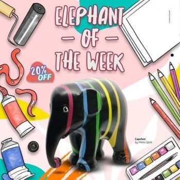 Elephant-Parade-Elephant-Of-The-Week-Promotion-350x350 31 Aug 2021 Onward: Elephant Parade Elephant Of The Week Promotion