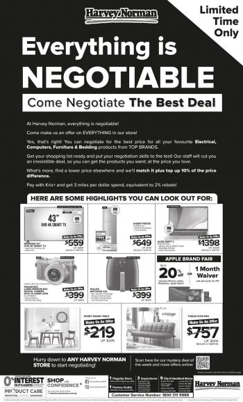 Harvey-Norman-Everything-is-Negotiable-Sale4-350x578 4-8 Sep 2021: Harvey Norman Everything is Negotiable Sale