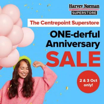 Harvey-Norman-The-Centrepoint-Superstore-ONE-derful-Anniversary-Sale-350x350 2-3 Oct 2021: Harvey Norman The Centrepoint Superstore ONE-derful Anniversary Sale