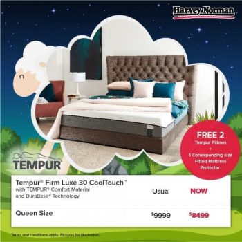 Harvey-NormanTempur-Firm-Luxe-30-CoolTouch-Queen-Size-Mattress-Promotion-350x350 6 Sep 2021 Onward: Harvey Norman Tempur Firm Luxe 30 CoolTouch Queen Size Mattress Promotion