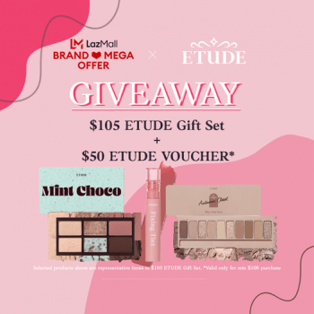 Lazada-Etude-Gift-Set-Giveaways-350x350 16-22 Sep 2021: Lazada Etude Gift Set Giveaways