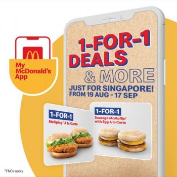 McDonalds-1-For-1-Deals-More-Promotion-350x350 13-17 Sep 2021: McDonald's 1-For-1 Deals & More Promotion