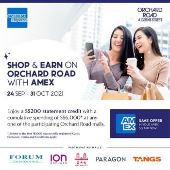 Orchard-Road-Statement-Credit-Promotion-350x350 24 Sep-31 Oct 2021: Orchard Road Statement Credit Promotion with American Express