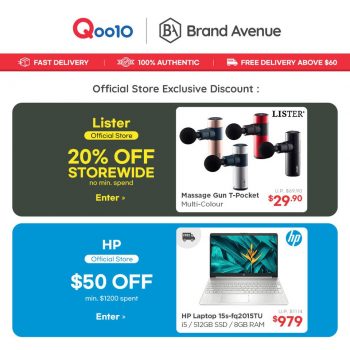 Qoo10-Exclusive-Official-Brand-Discounts-Promotion1-350x350 24 Sep 2021 Onward: Qoo10 Brand Avenue Exclusive Official Brand Discounts Promotion