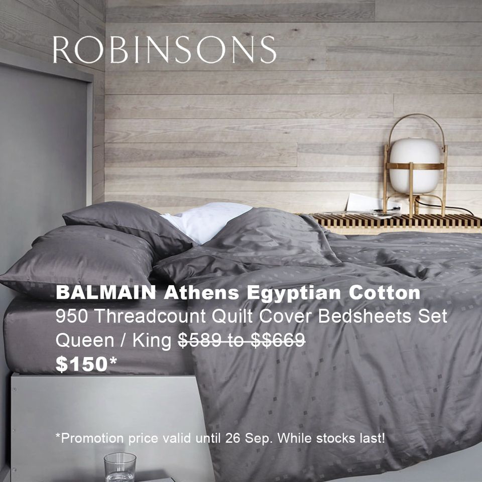 23 Sep 2021 Onward: Robinsons Home Quilt Cover and Bedsheets Set - SG.EverydayOnSales.com