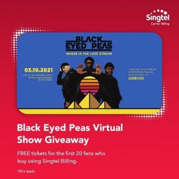 SINGTEL-Black-Eyed-Peas-Virtual-Show-Giveaways-350x350 20-26 Sep 2021: SINGTEL Black Eyed Peas Virtual Show Giveaways