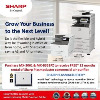 Sharp-A4-Printer-Bundle-Package-Promotion-350x350 2-30 Sep 2021: Sharp A4 Printer Bundle Package Promotion