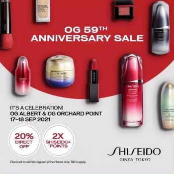 Shiseido-Best-Sellers-Promotion-on-OGs-59th-Anniversary-Sale-350x350 17-18 Sep 2021: Shiseido Best-Sellers Promotion on OG’s 59th Anniversary Sale