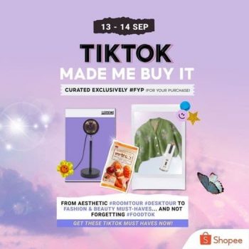 Shopee-Cashback-Promotion-350x350 13-14 Sep 2021: Shopee Specially Curated Tiktok Collection Promotion