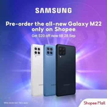 Shopee-Samsung-Galaxy-M22-Pre-Order-Promotion-350x350 22-28 Sep 2021: Shopee Samsung Galaxy M22 Pre-Order Promotion