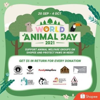 Shopee-World-Animal-Day-2021-Giveaways-350x350 20 Sep-4 Oct 2021: Shopee World Animal Day 2021 Giveaways with Animal Welfare Groups