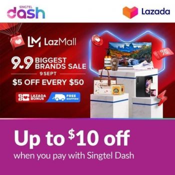 Singtel-Dash-9.9-Biggest-Brand-Sale-350x350 9 Sep 2021: Singtel Dash 9.9  Biggest Brand Sale on Lazada
