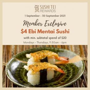 Sushi-Tei-Member-Exclusive-Promotion-350x350 1-30 Sep 2021: Sushi Tei Member Exclusive Promotion