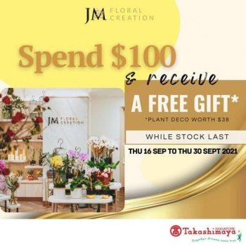 Takashimaya-Free-Gift-Promotion-350x350 18-30 Sep 2021: Takashimaya JM Floral Creation's Exquisite Collection Promotion