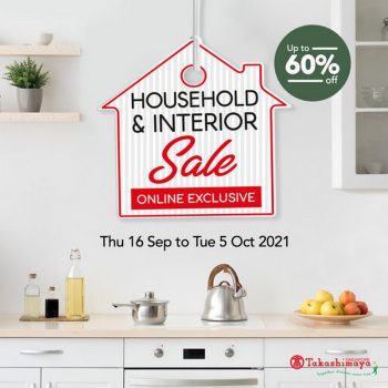 Takashimaya-Household-Interior-Sale-350x350 Now till 5 Oct 2021: Takashimaya Household & Interior Sale
