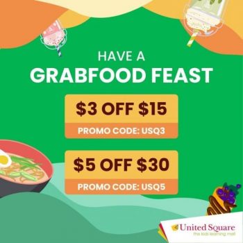 United-Square-Shopping-Mall-Grabfood-Feast-Promotion-350x350 16 Sep 2021 Onward: United Square Shopping Mall Grabfood Feast Promotion