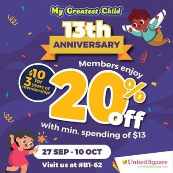 United-Square-Shopping-Mall-My-Greatest-Childs-13th-Birthday-Promotion-350x350 27 Sep-10 Oct 2021: United Square Shopping Mall My Greatest Child's 13th Birthday Promotion
