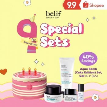 belif-9th-Anniversary-Special-Sets-Promotion-350x350 3 Sep 2021 Onward: Belif 9th Anniversary Special Sets Promotion on Shopee