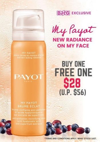 bhb-350x495 21 Sep 2021 Onward: BHG PAYOT Anti-Pollution Radiance Face Mist Promotion