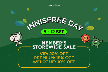 innisfree-Member-Storewide-Sale-350x234 8-12 Sep 2021: Innisfree Member Storewide Sale