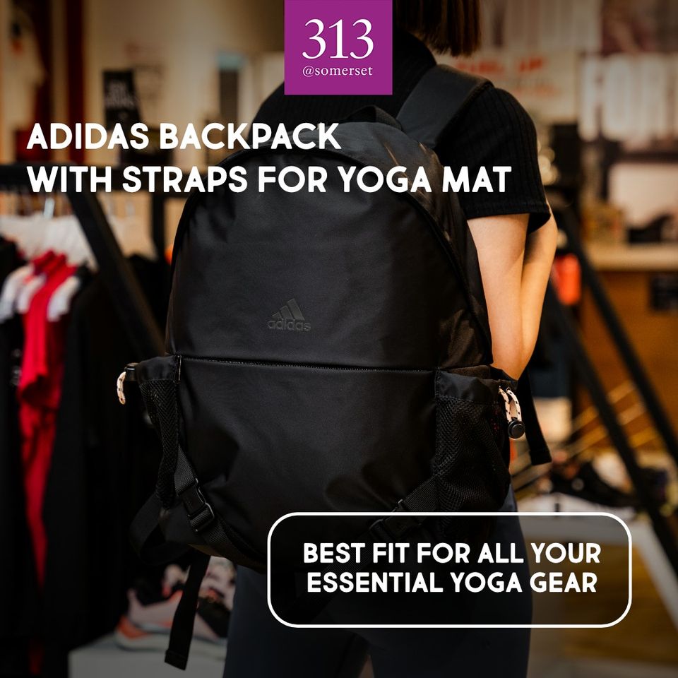 adidas backpack with straps for yoga mat