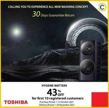 COURTS-Toshiba-T20-Washing-Machine-Promotion-350x349 1-15 Oct 2021: COURTS Toshiba T20 Washing Machine Promotion