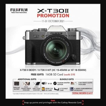Cathay-Photo-X-T30-II-Promotion-350x350 11-31 Oct 2021: Cathay Photo Fujifilm X-T30 II Promotion