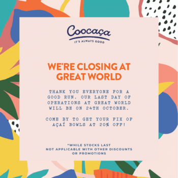 Coocaca-Closing-Promotion-at-Great-World-350x350 19-24 Oct 2021: Coocaca Closing Promotion at Great World
