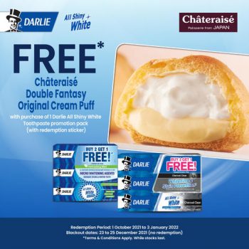 Darlie-Free-Chateraise-Original-Cream-Puff-Promotion-350x350 1 Oct 2021-3 Jan 2022: Darlie Free Chateraise Original Cream Puff  Promotion