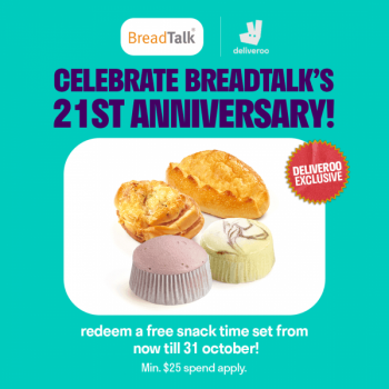 Deliveroo-21st-Anniversary-Promotion-1-350x350 21-31 Oct 2021: BreadTalk 21st Anniversary Promotion at Deliveroo