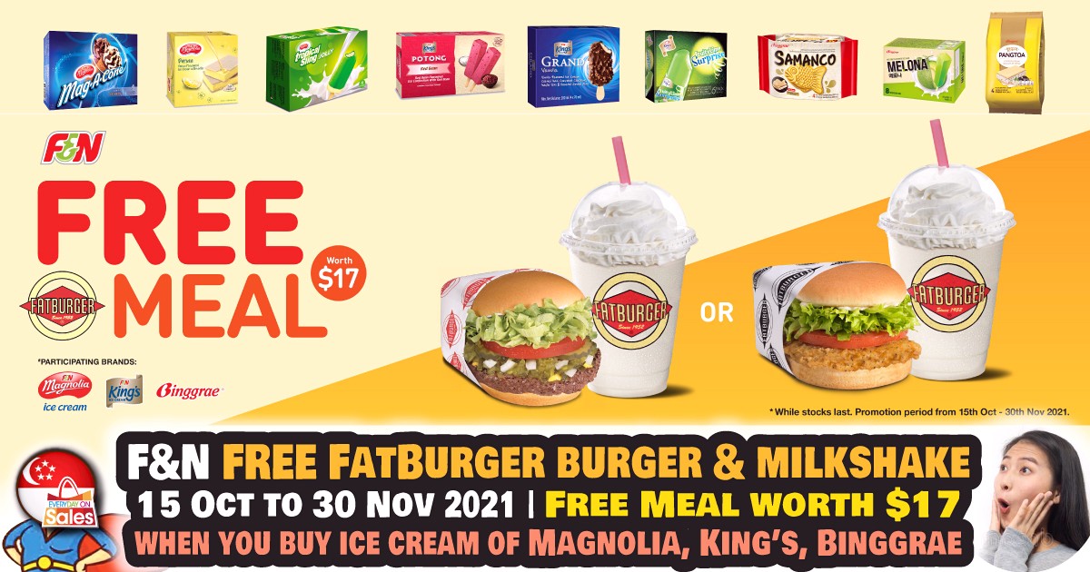 EOS-SG-FN-FREE-MEAL-Fatburger-2021-New-New 15 Oct to 30 Nov 2021: Treat Yourself to a FREE Fatburger burger & milkshake when you buy ice cream!