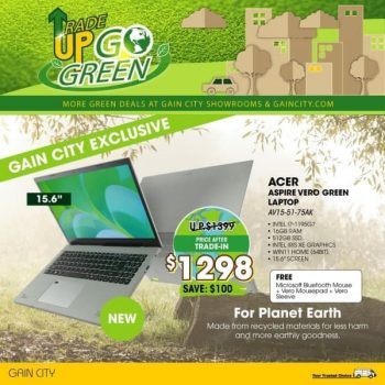 Gain-City-New-Acer-Aspire-Vero-Green-Laptop-Promotion-350x350 11 Oct 2021 Onward: Gain City New Acer Aspire Vero Green Laptop Promotion