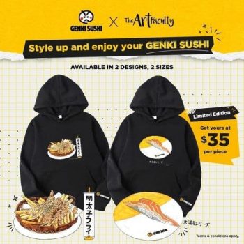 Genki-Sushi-Limited-Edition-Sale-350x350 5-11 Oct 2021: Genki Sushi and The Art Faculty Limited Edition Hoodies Sale