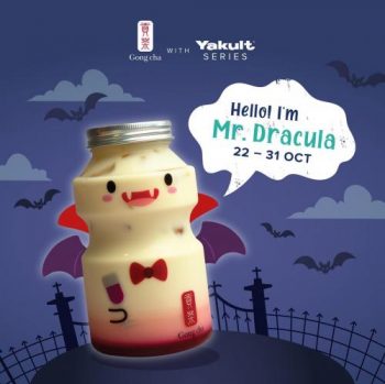 Gong-Cha-Halloween-Special-Mr-Dracula-Promotion-350x349 22-31 Oct 2021: Gong Cha Halloween Special Mr Dracula Promotion with Yakult Series